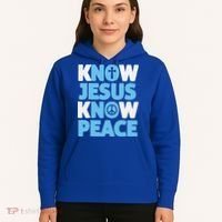 Know Jesus Know Peace No Jesus No Peace Christian Hoodie thumb 5