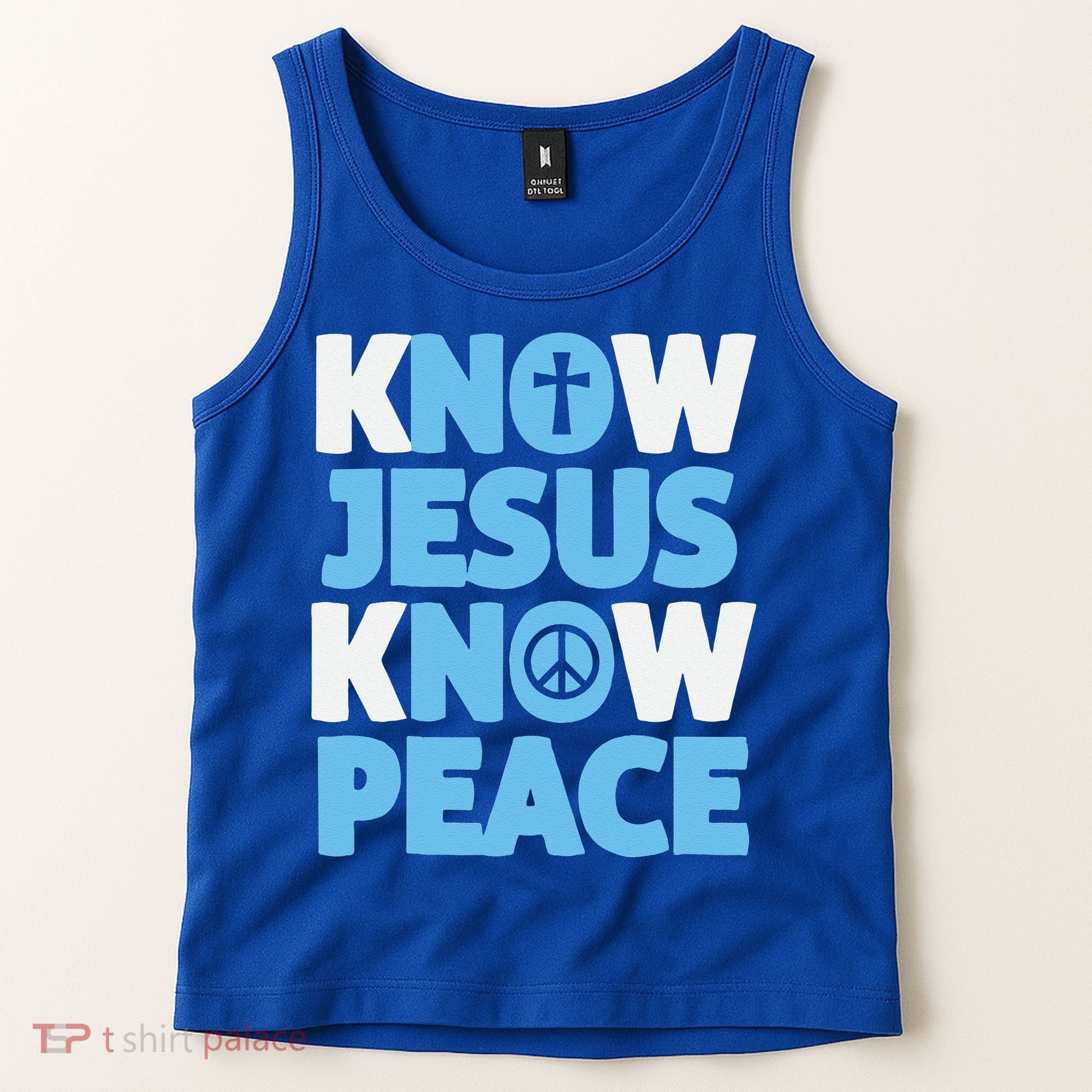 Know Jesus Know Peace No Jesus No Peace Christian Tank Top