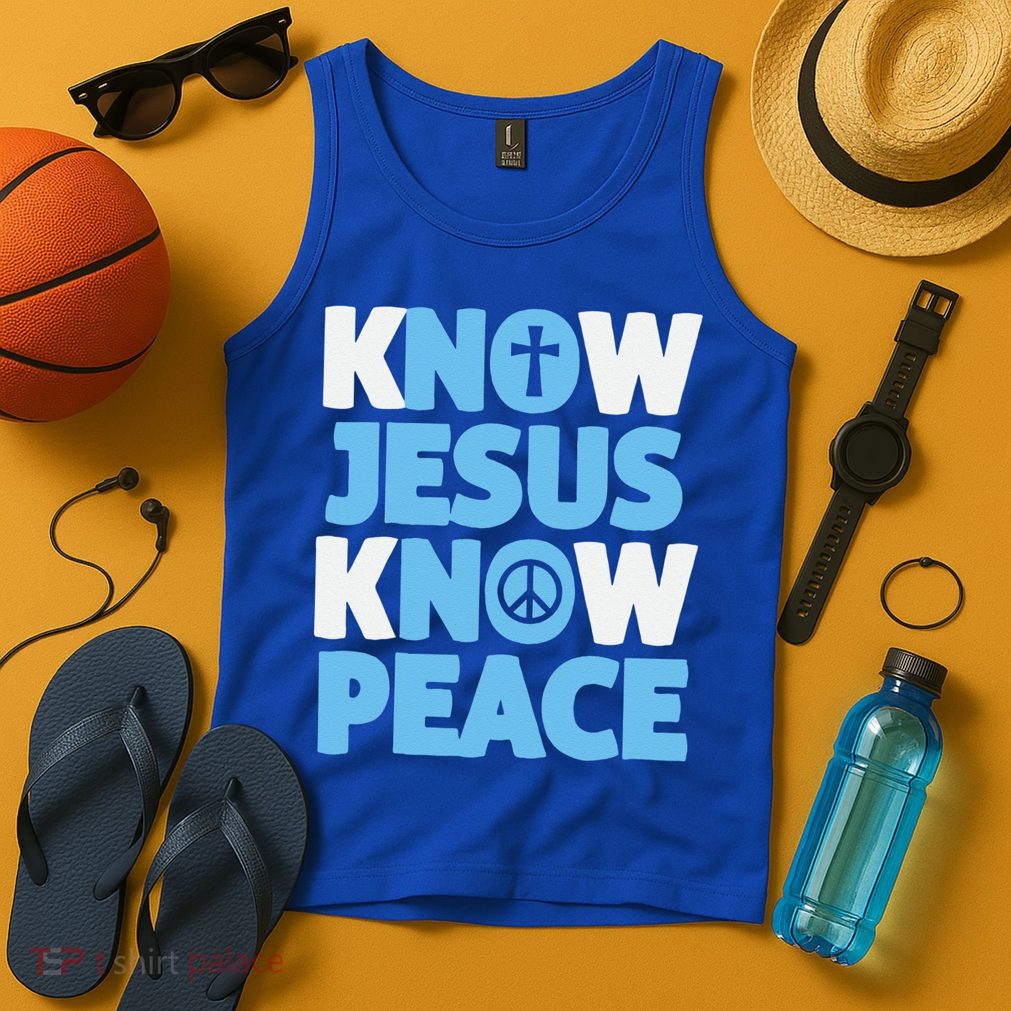 Know Jesus Know Peace No Jesus No Peace Christian Tank Top