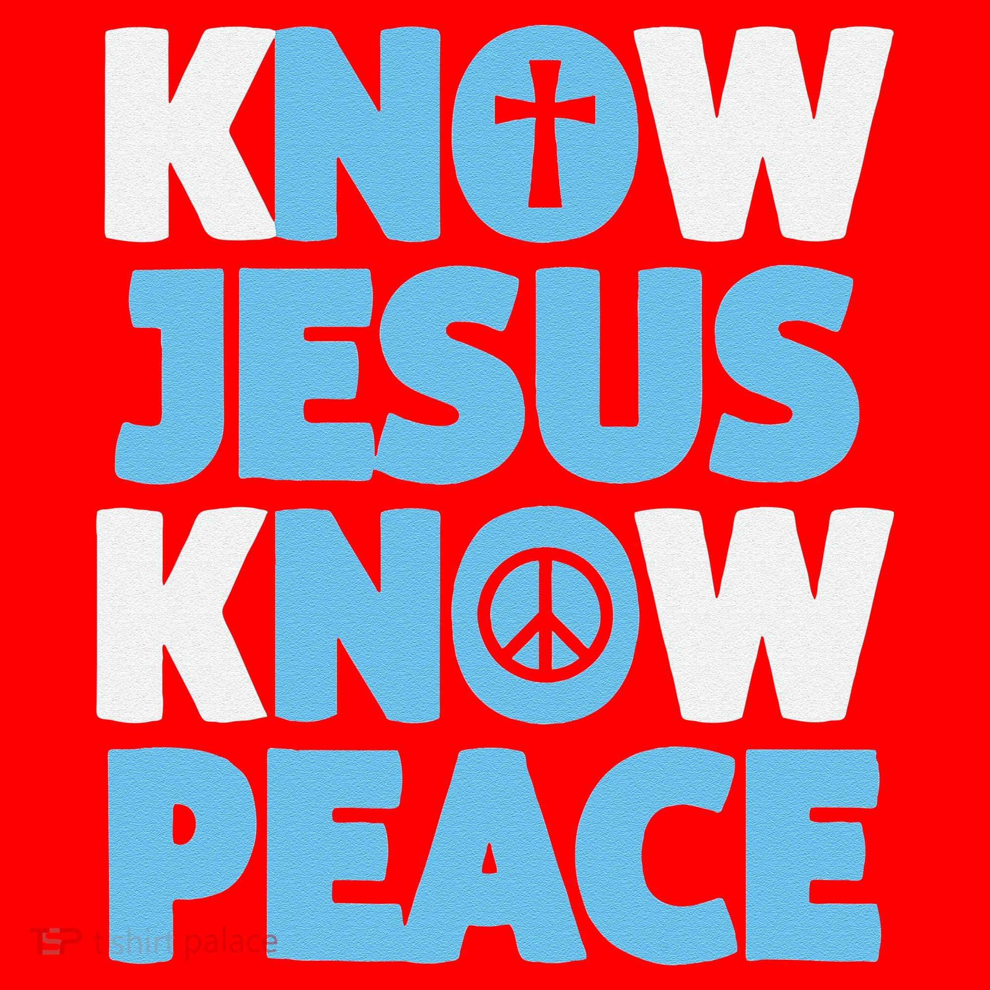 Know Jesus Know Peace No Jesus No Peace Christian Santa Hat