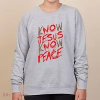 Know Jesus Know Peace Women's Sweatshirt thumb 0