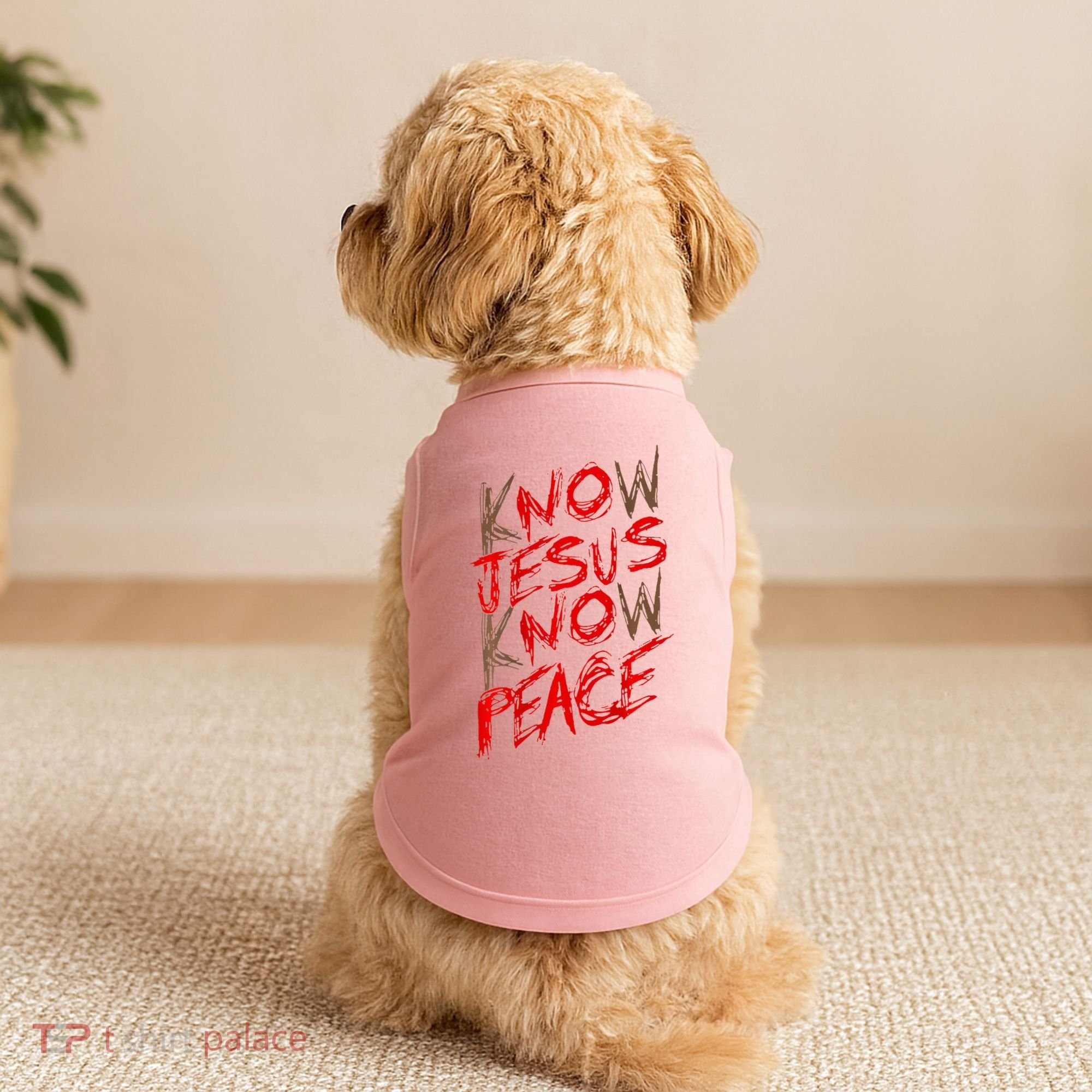 Know Jesus Know Peace Doggie Tank