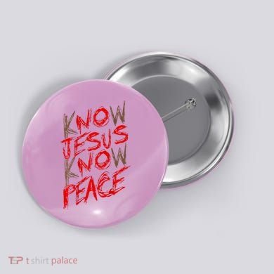 Know Jesus Know Peace Button