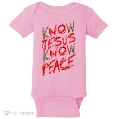 Know Jesus Know Peace Baby Bodysuit