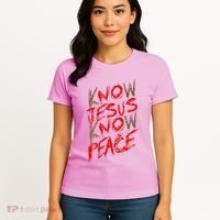 Know Jesus Know Peace Women's T-Shirt thumb 4