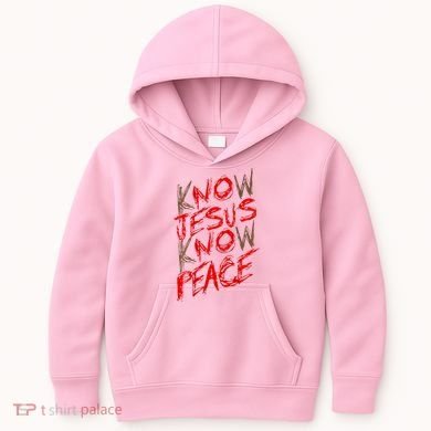 Know Jesus Know Peace Kids Hoodie