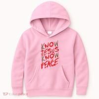 Know Jesus Know Peace Kids Hoodie thumb 0
