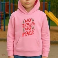 Know Jesus Know Peace Kids Hoodie thumb 2
