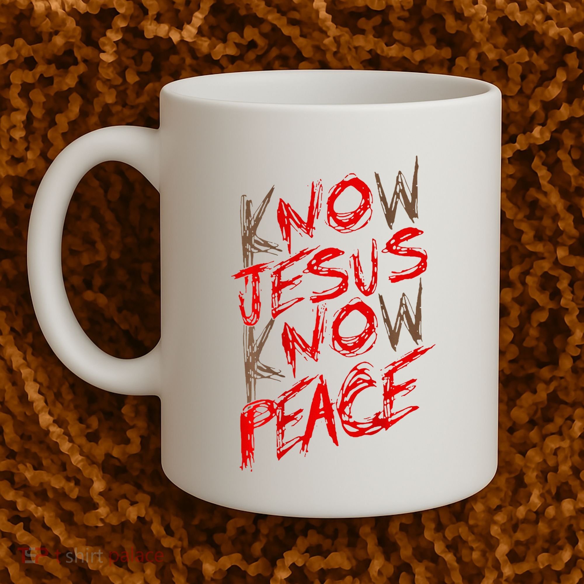 Know Jesus Know Peace Coffee Mug