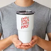 Know Jesus Know Peace Tumbler thumb 2