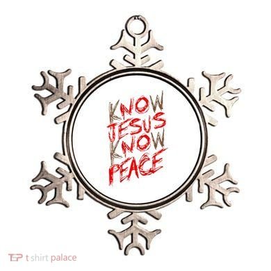 Know Jesus Know Peace Ornament