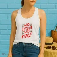 Know Jesus Know Peace Women's Tank Top thumb 2