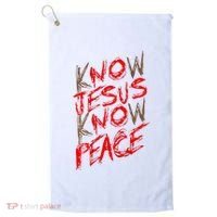 Know Jesus Know Peace Golf Towel thumb 0