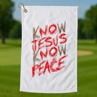 Know Jesus Know Peace Golf Towel thumb 1