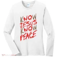 Know Jesus Know Peace Women's Long Sleeve Shirt thumb 0