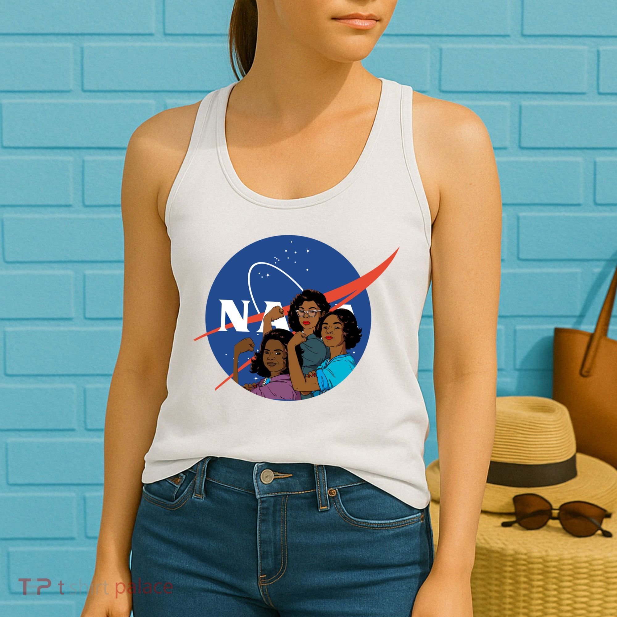 Katherine Johnson Mary Jackson Dorothy Vaugha Black History Month Proud Women's Tank Top