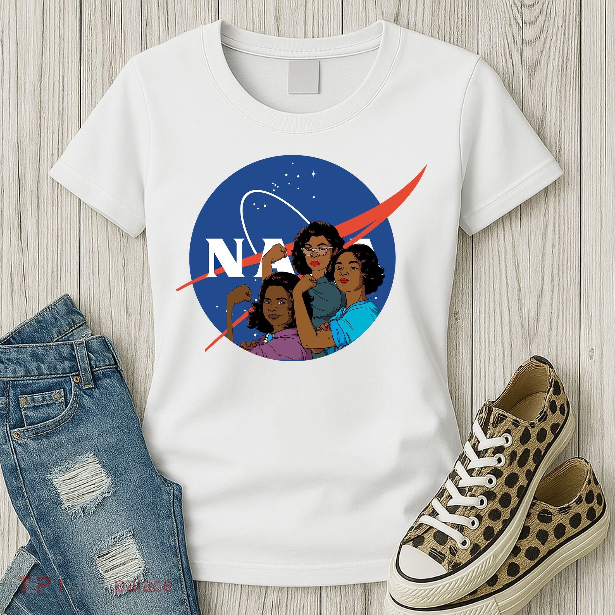 Katherine Johnson Mary Jackson Dorothy Vaugha Black History Month Proud Women's T-Shirt