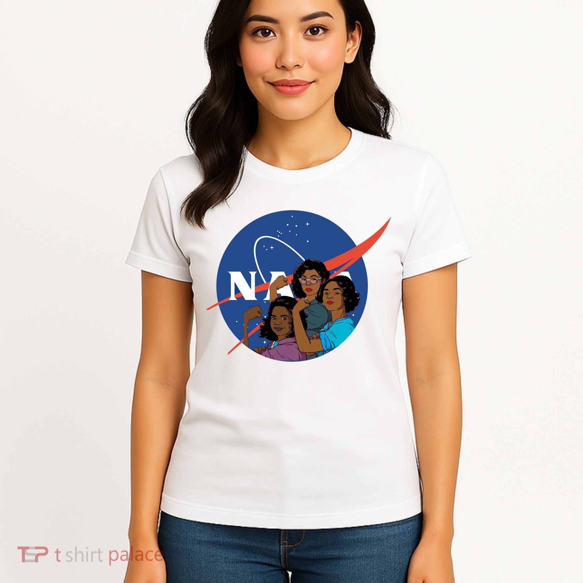 Katherine Johnson Mary Jackson Dorothy Vaugha Black History Month Proud Women's T-Shirt