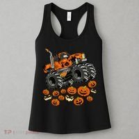 Kids Jack O Lantern Pumpkin Monster Truck Halloween Costume Women's Tank Top thumb 3