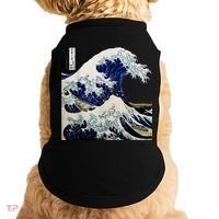 Kanagawa Japanese The Great Wave Doggie Tank thumb 0