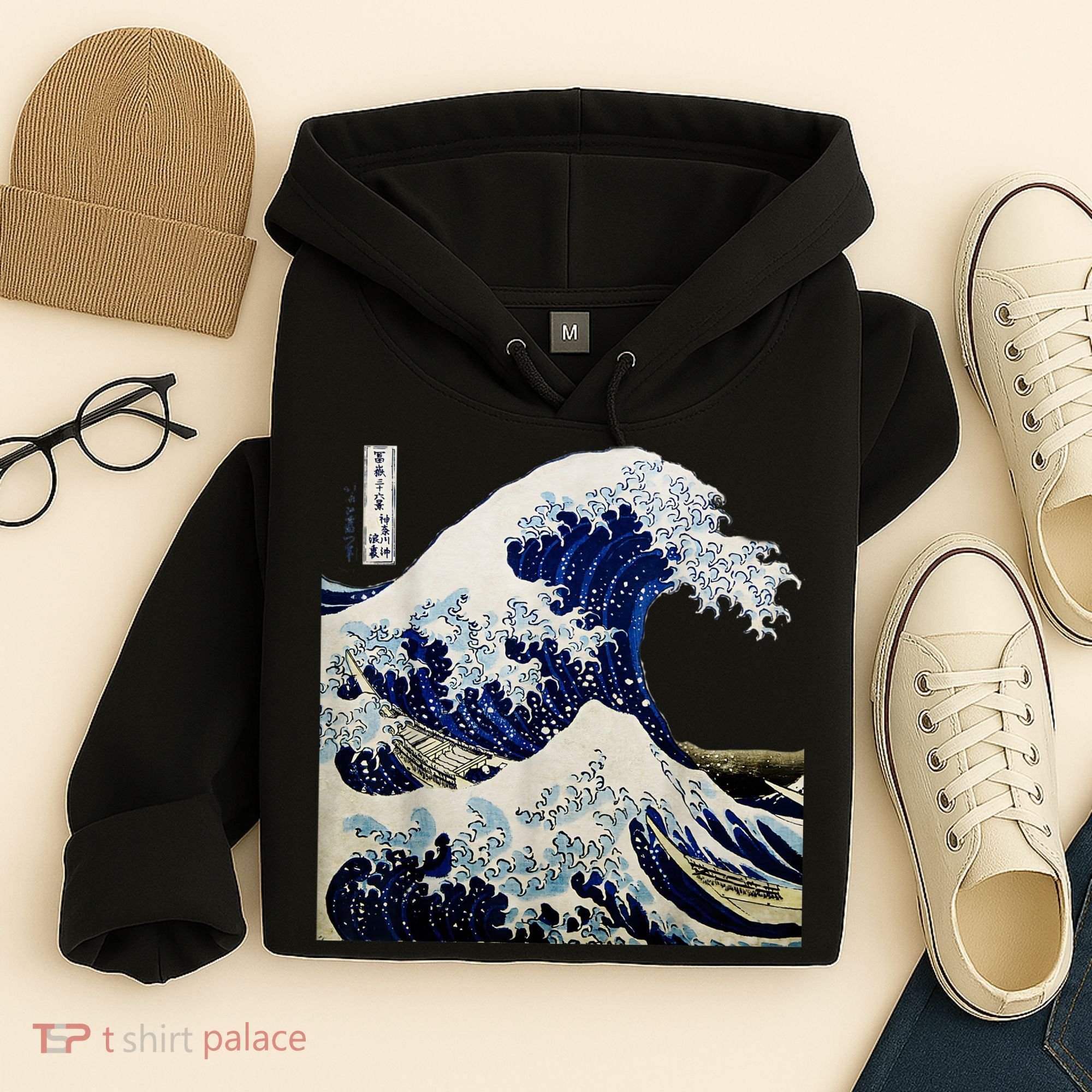 Kanagawa Japanese The Great Wave Hoodie