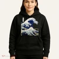 Kanagawa Japanese The Great Wave Hoodie thumb 5
