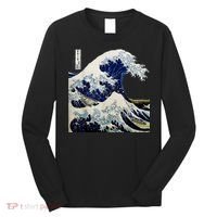Kanagawa Japanese The Great Wave Long Sleeve Shirt thumb 0