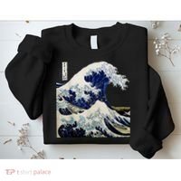 Kanagawa Japanese The Great Wave Sweatshirt thumb 2
