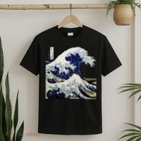 Kanagawa Japanese The Great Wave T-Shirt thumb 2