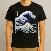 Kanagawa Japanese The Great Wave T-Shirt thumb 3