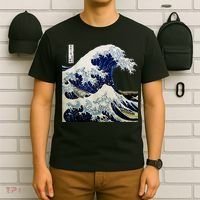 Kanagawa Japanese The Great Wave T-Shirt thumb 6