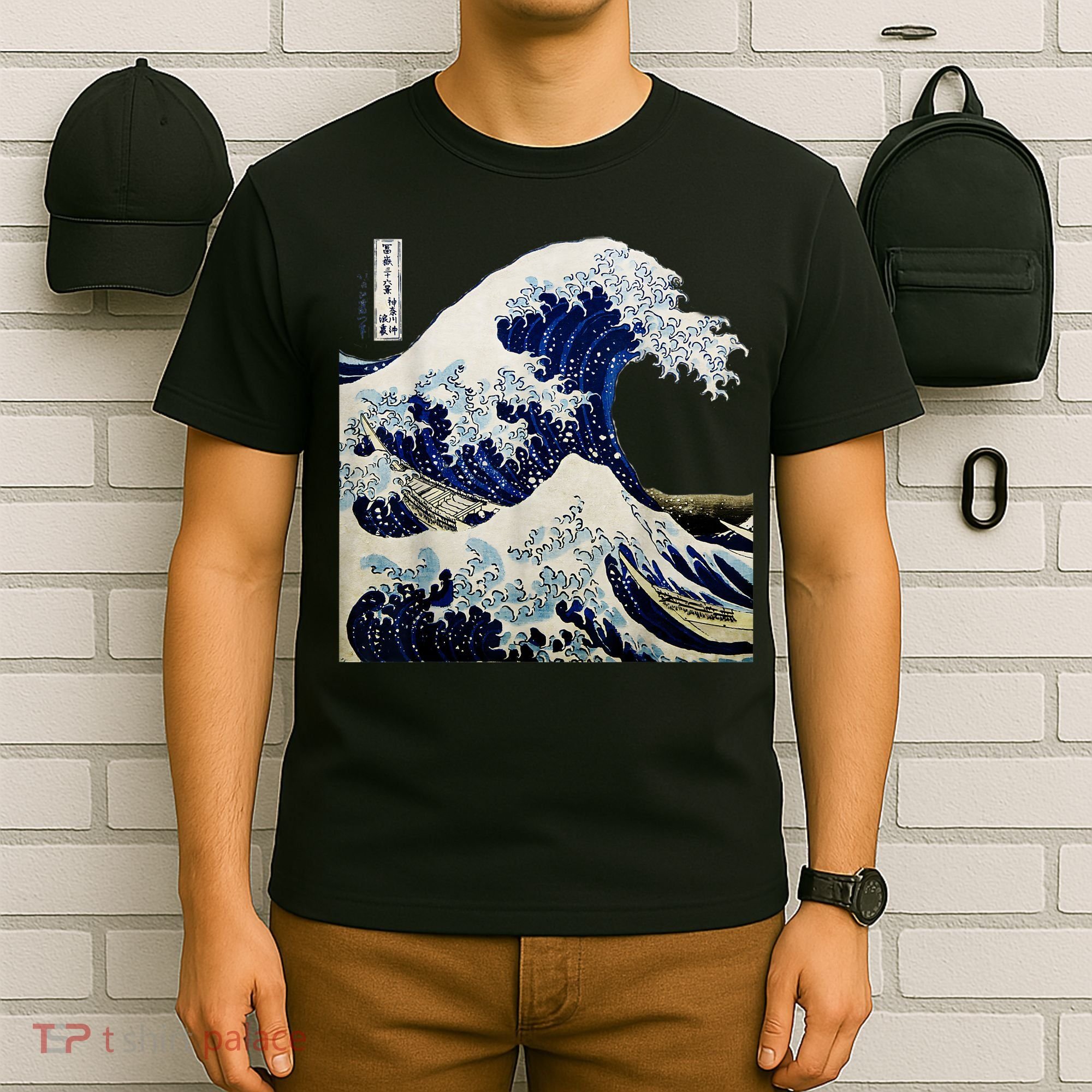 Kanagawa Japanese The Great Wave T-Shirt