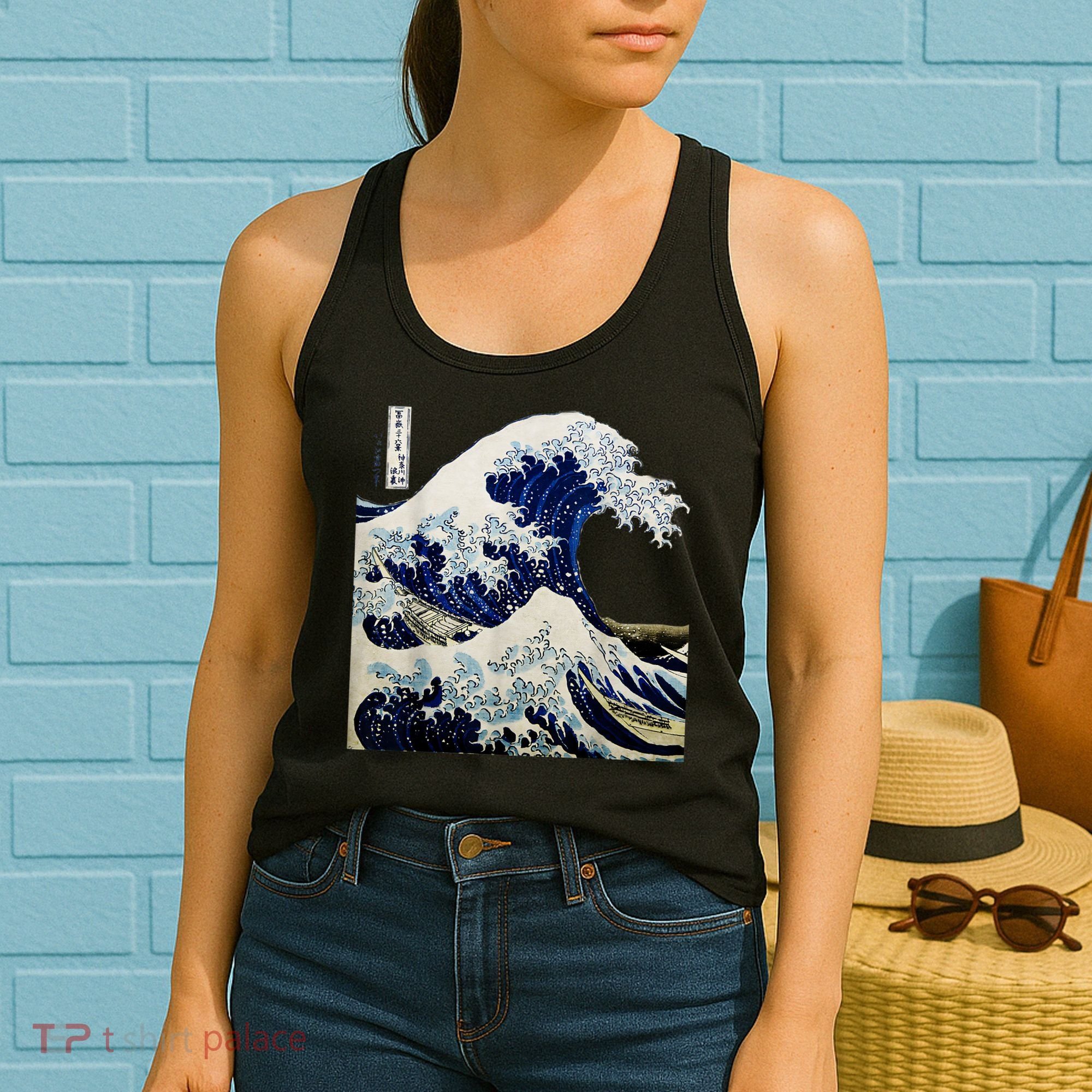 Kanagawa Japanese The Great Wave Women's Tank Top