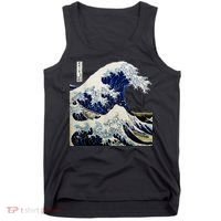 Kanagawa Japanese The Great Wave Tank Top thumb 0