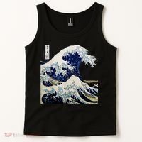 Kanagawa Japanese The Great Wave Tank Top thumb 2
