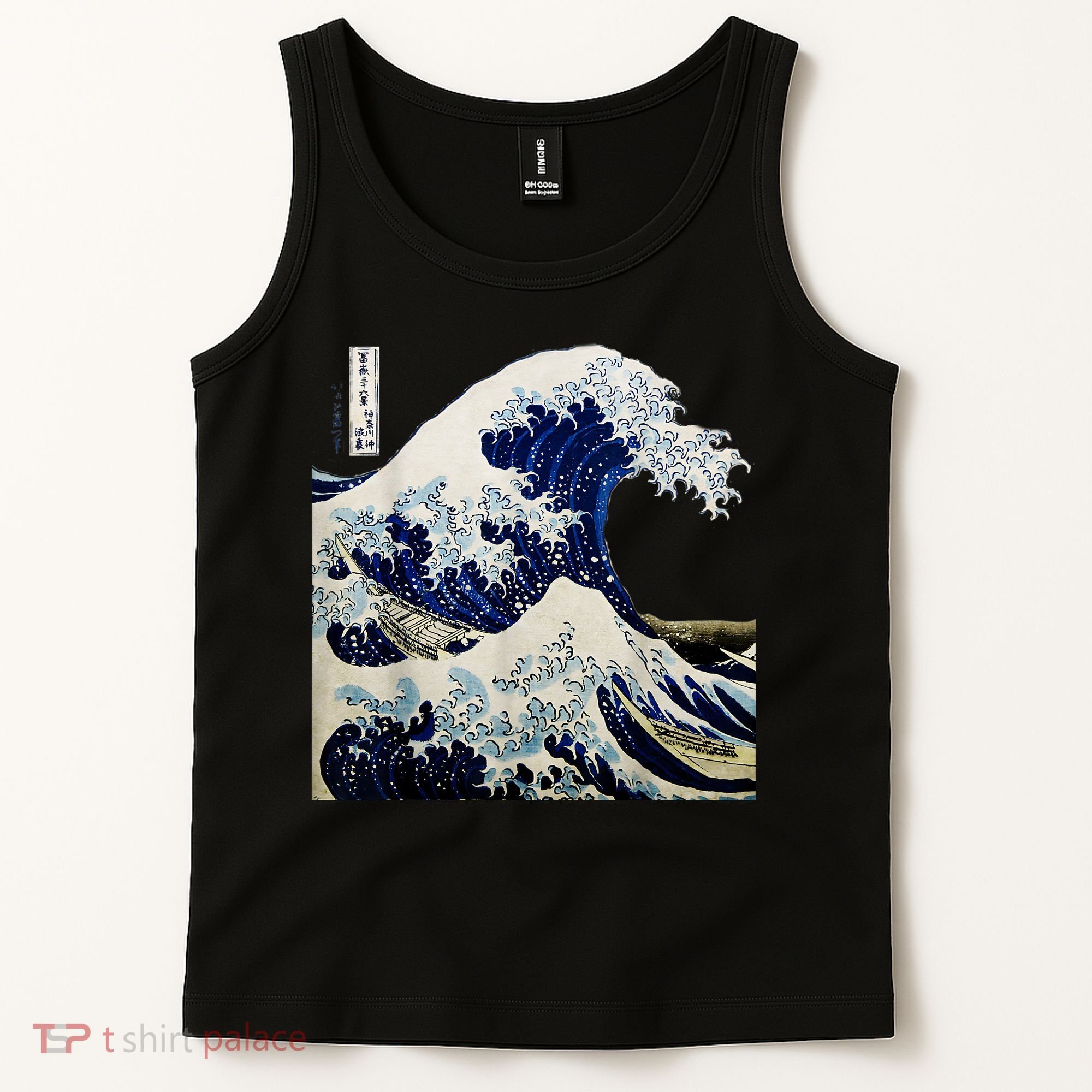 Kanagawa Japanese The Great Wave Tank Top