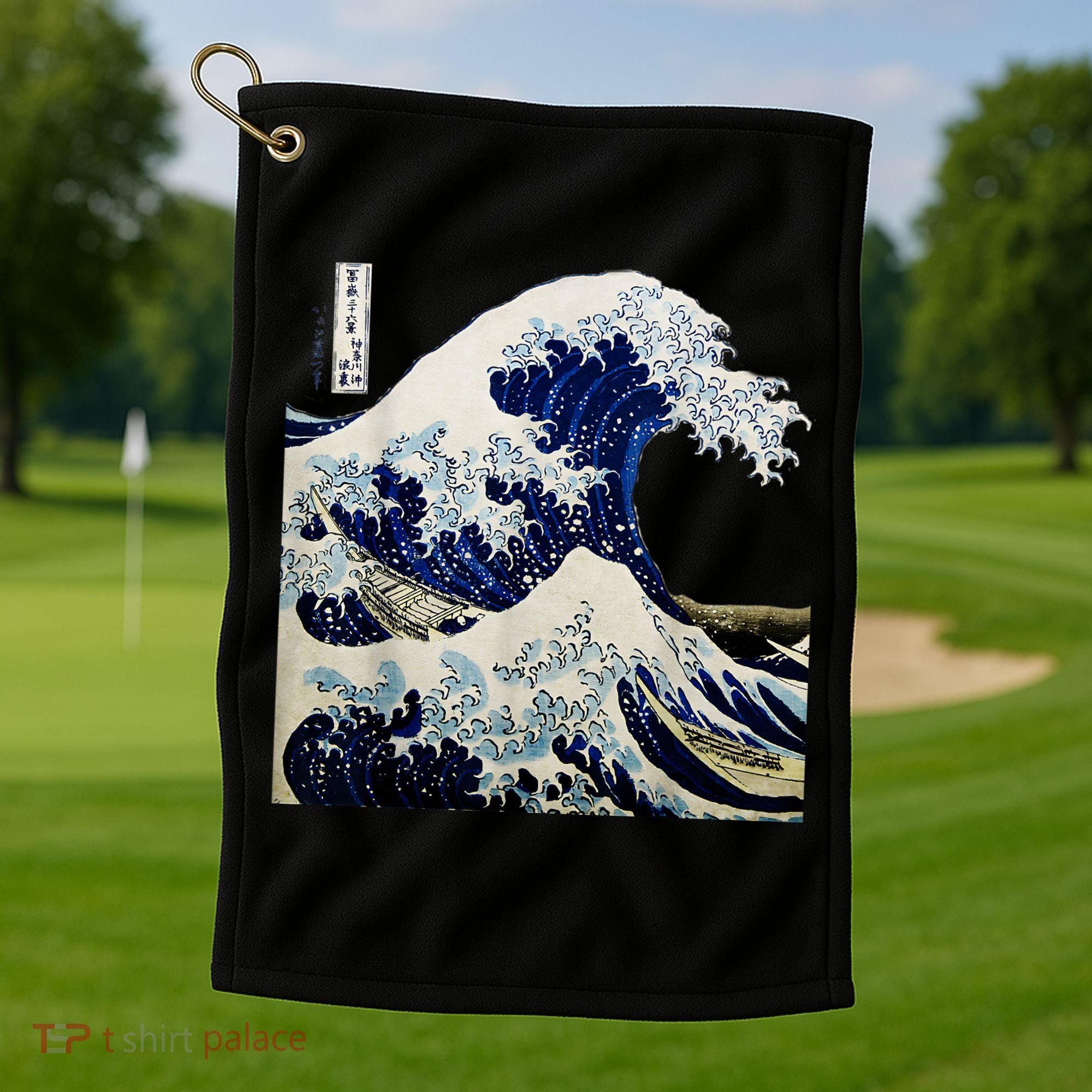 Kanagawa Japanese The Great Wave Golf Towel