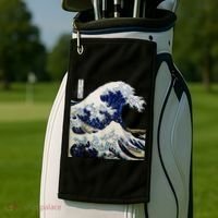 Kanagawa Japanese The Great Wave Golf Towel thumb 2