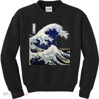 Kanagawa Japanese The Great Wave Kids Sweatshirt thumb 0