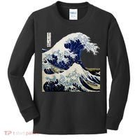 Kanagawa Japanese The Great Wave Kids Long Sleeve Shirt thumb 0