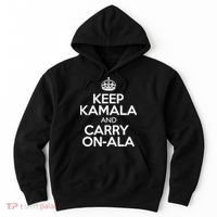 Keep Kamala And Carry Onala! Calm President Harris Meme Hoodie thumb 0