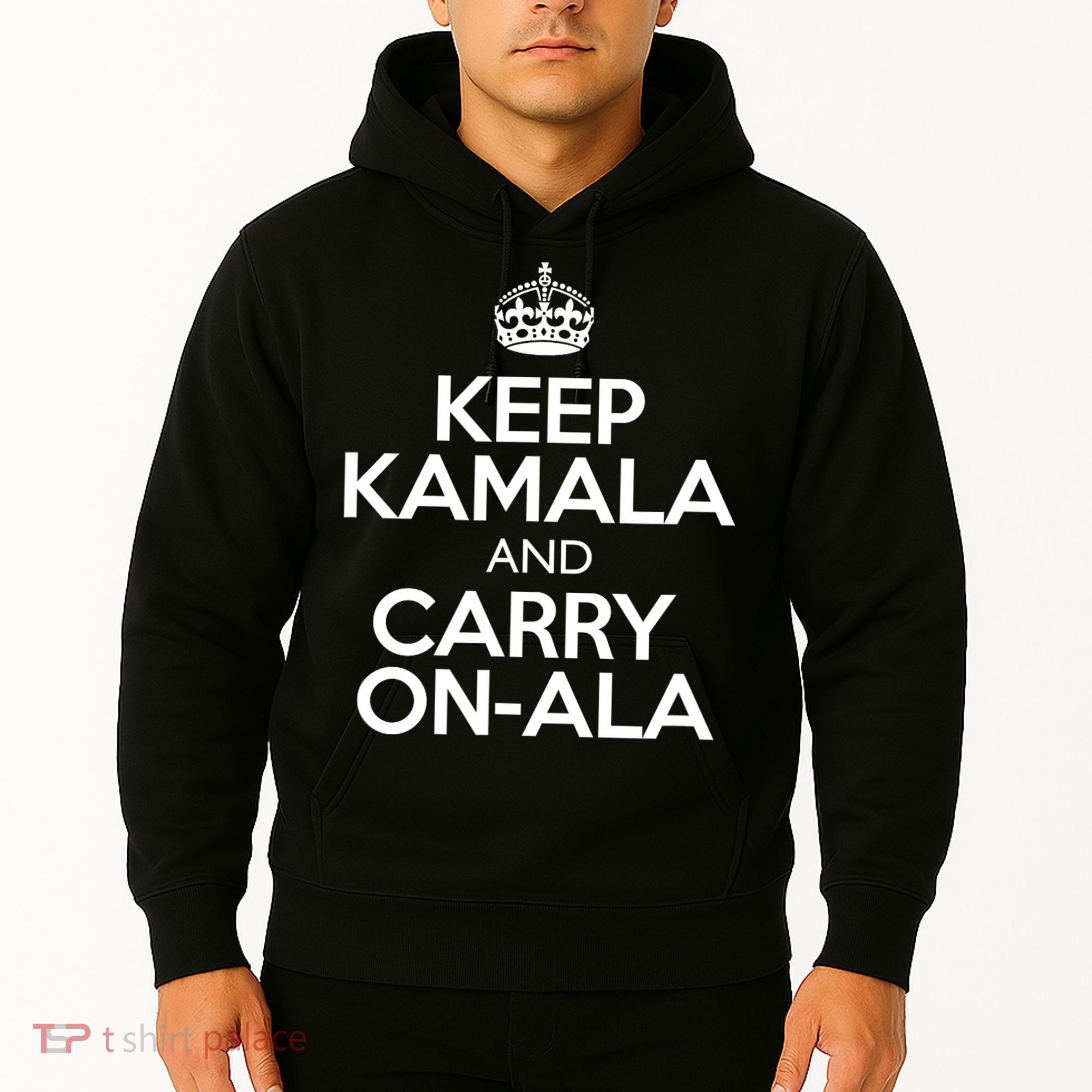 Keep Kamala And Carry Onala! Calm President Harris Meme Hoodie