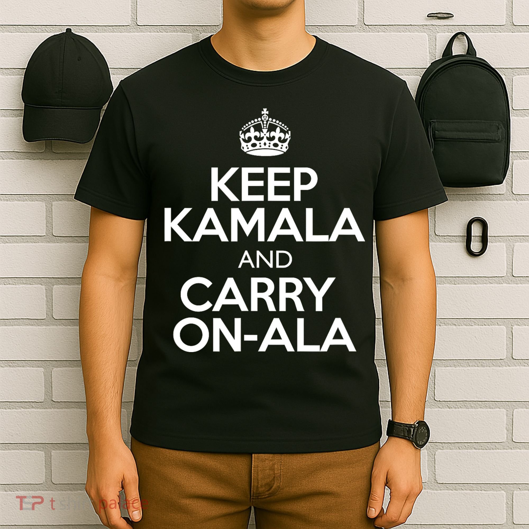 Keep Kamala And Carry Onala! Calm President Harris Meme T-Shirt