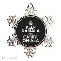 Keep Kamala And Carry Onala! Calm President Harris Meme Ornament thumb 0