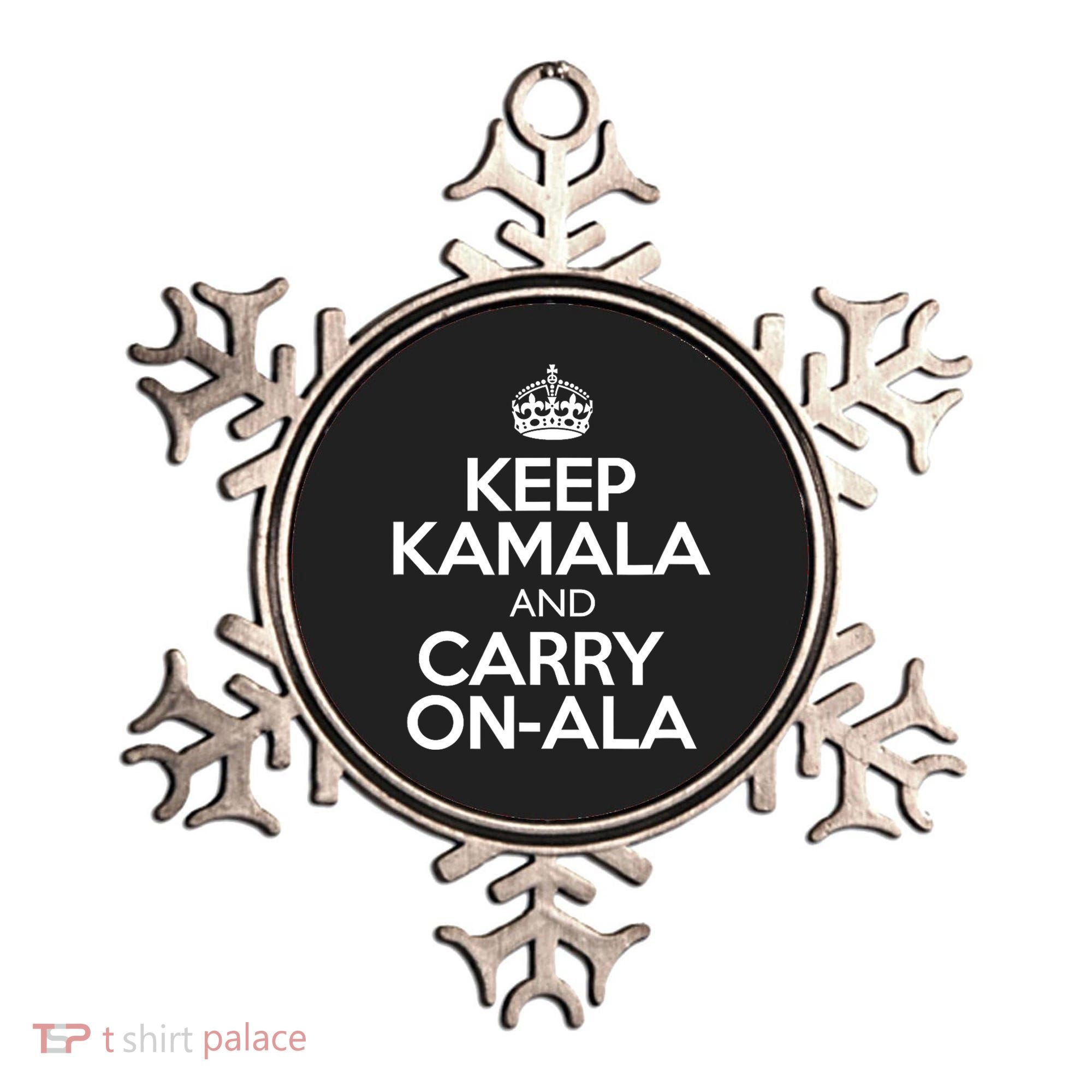 Keep Kamala And Carry Onala! Calm President Harris Meme Ornament
