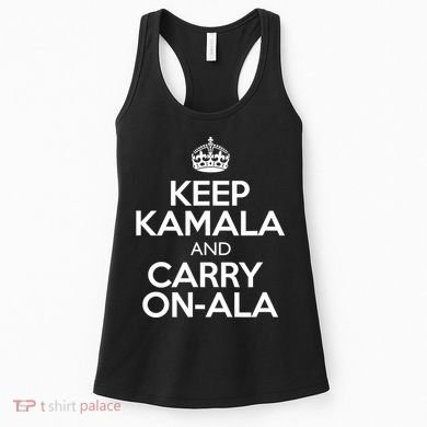 Keep Kamala And Carry Onala! Calm President Harris Meme Women's Tank Top
