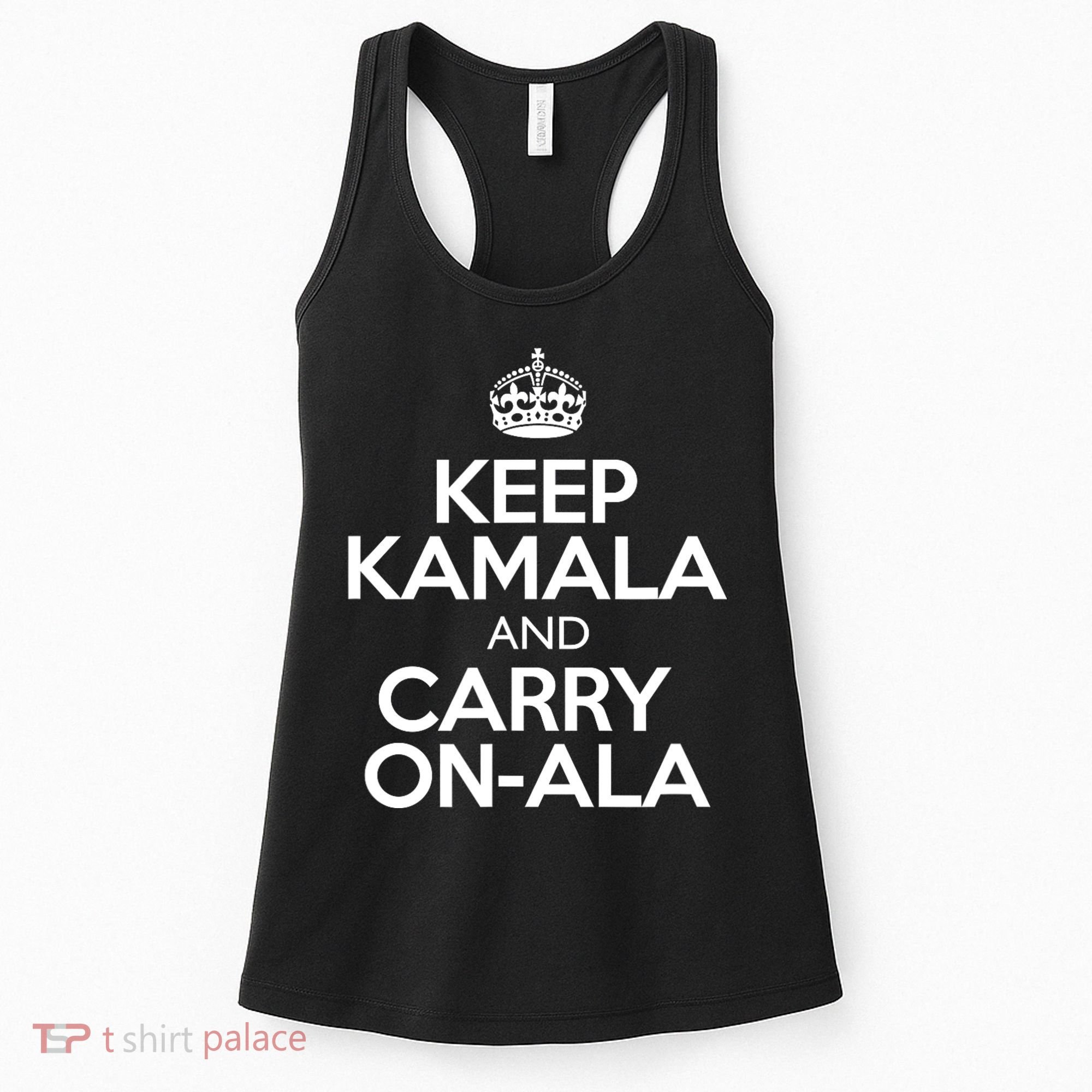 Keep Kamala And Carry Onala! Calm President Harris Meme Women's Tank Top