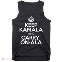 Keep Kamala And Carry Onala! Calm President Harris Meme Tank Top thumb 0