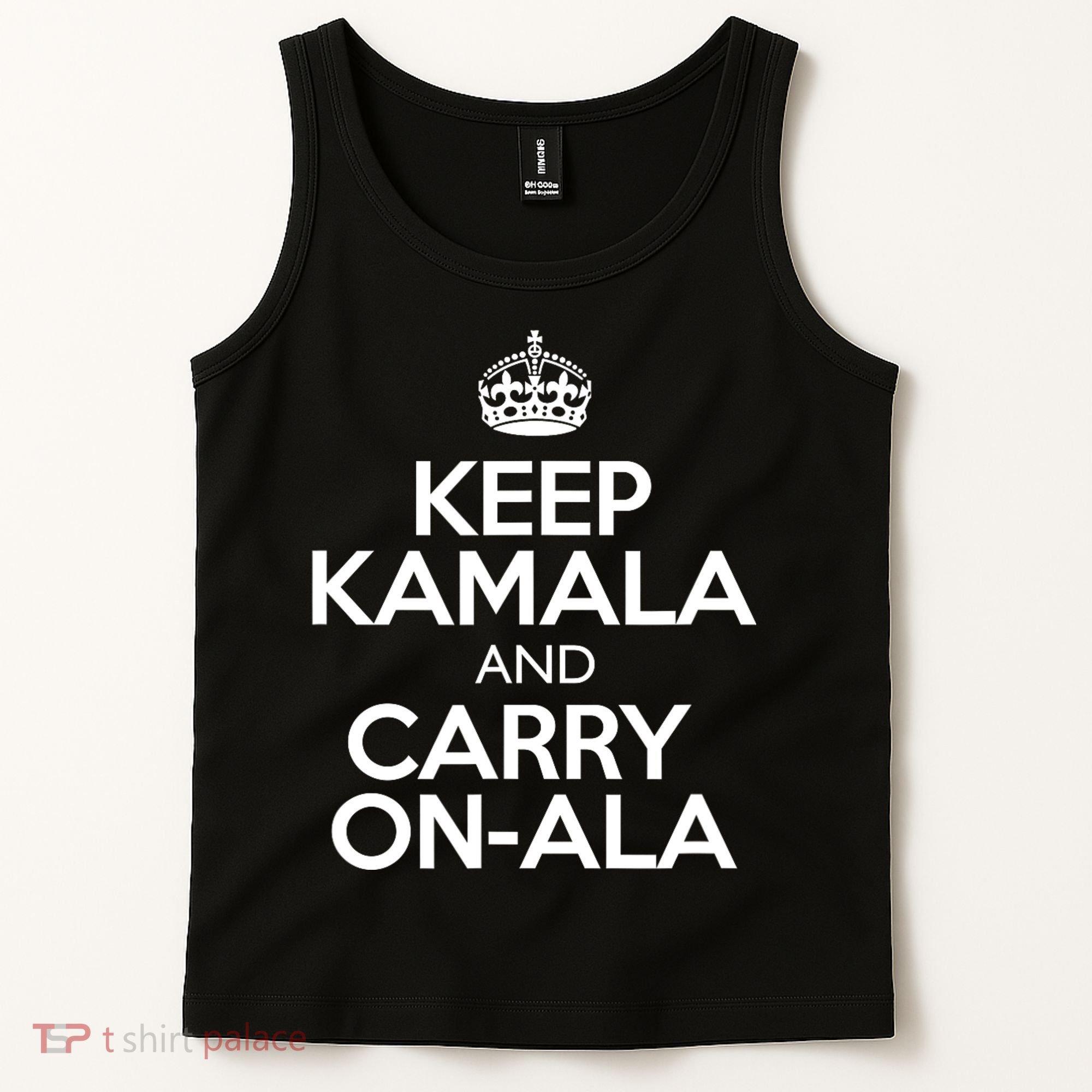 Keep Kamala And Carry Onala! Calm President Harris Meme Tank Top