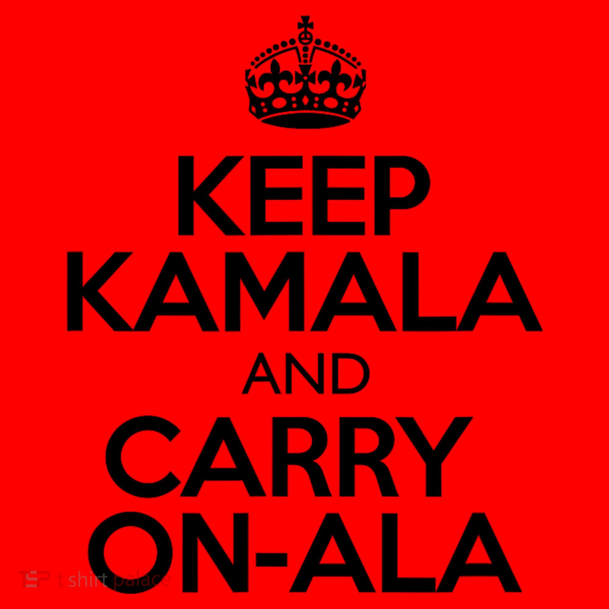 Keep Kamala And Carry Onala! Calm President Harris Meme Santa Hat